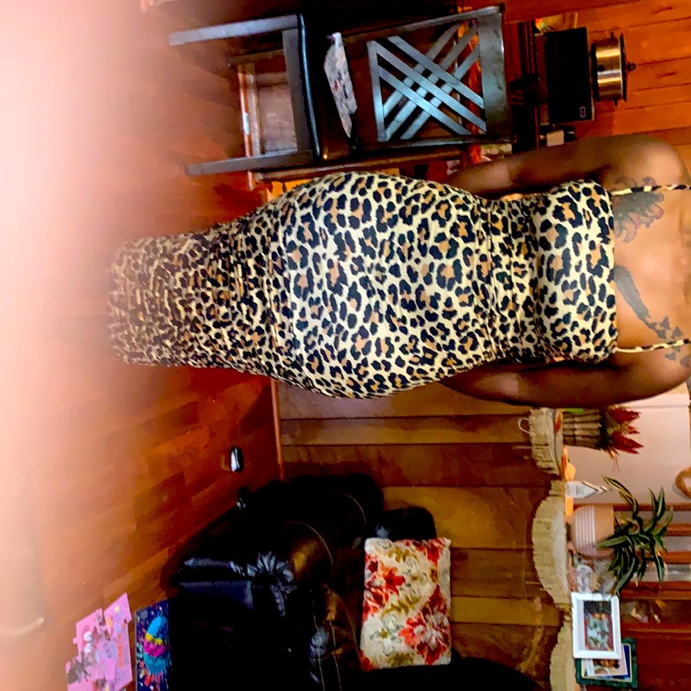 Cheetah print dress
